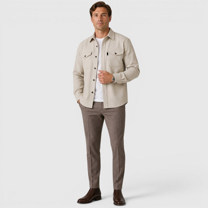 Ivan | Smart Slim Fit Cotton Overshirt Men