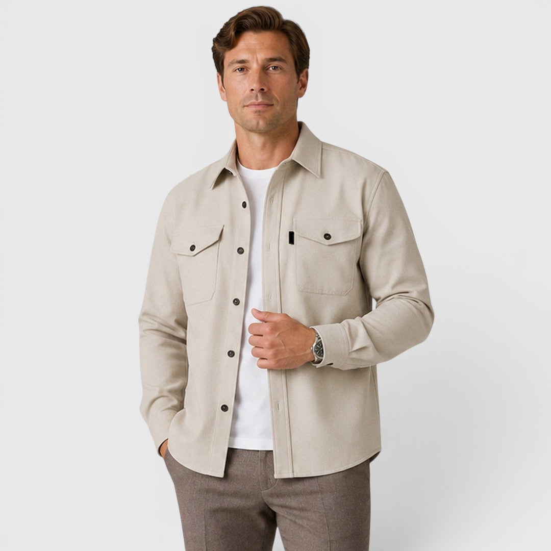 Ivan | Smart Slim Fit Cotton Overshirt Men