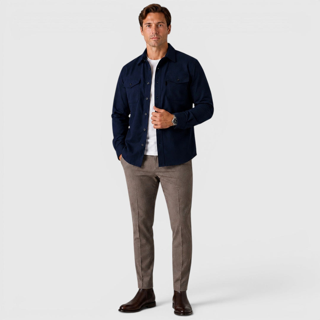 Ivan | Smart Slim Fit Cotton Overshirt Men
