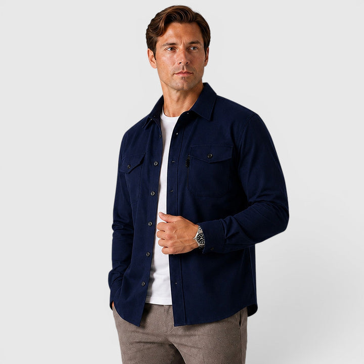 Ivan | Smart Slim Fit Cotton Overshirt Men