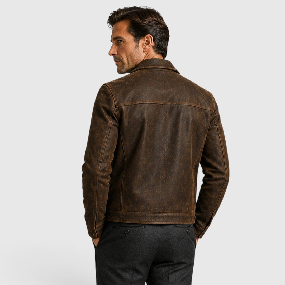 Brogan | Classic Trucker Leather Jacket