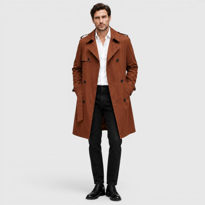 Stanley | Refined Tailored Trench Coat for Men's Smart Casual Wear