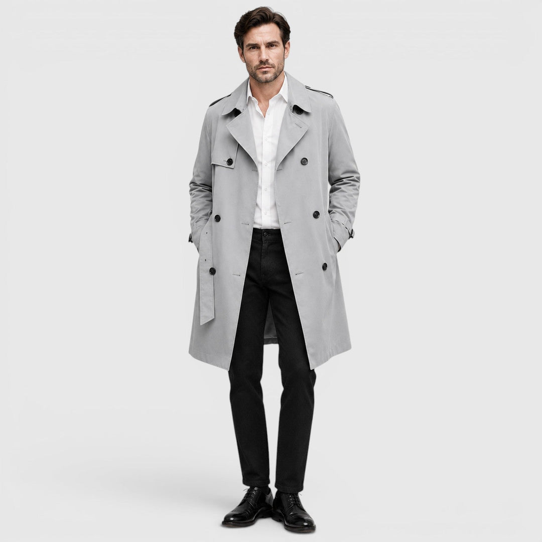 Stanley | Refined Tailored Trench Coat for Men's Smart Casual Wear