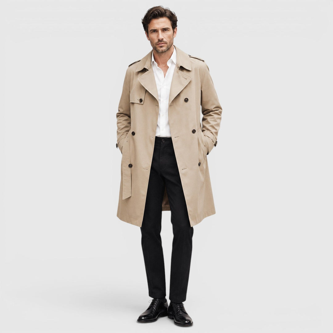 Stanley | Refined Tailored Trench Coat for Men's Smart Casual Wear