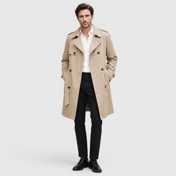 Stanley | Refined Tailored Trench Coat for Men's Smart Casual Wear