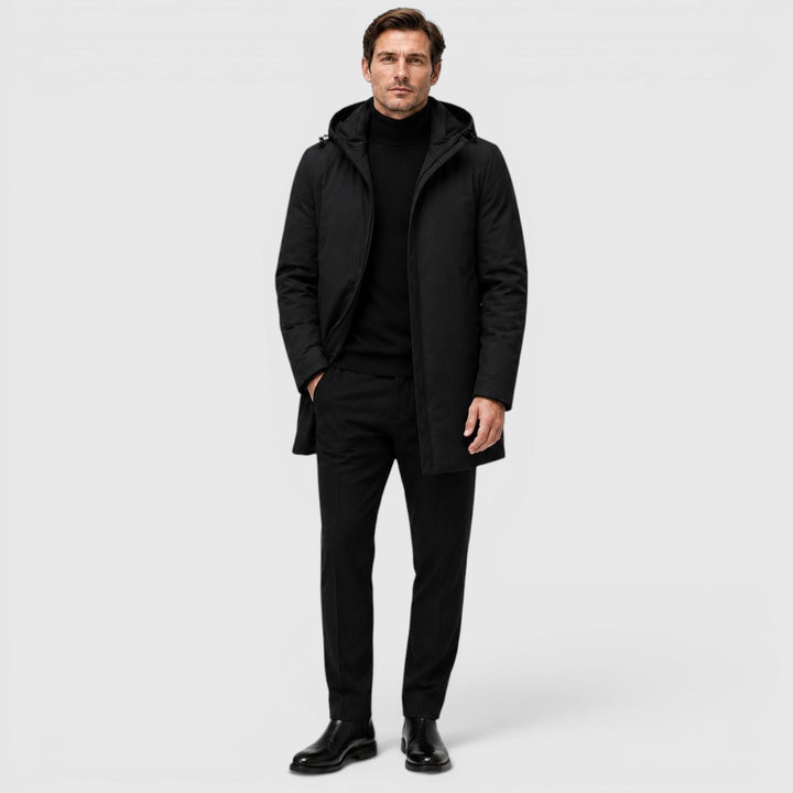 Ronan | Warm Hooded Parka Jacket for Men's Cold Weather Wear