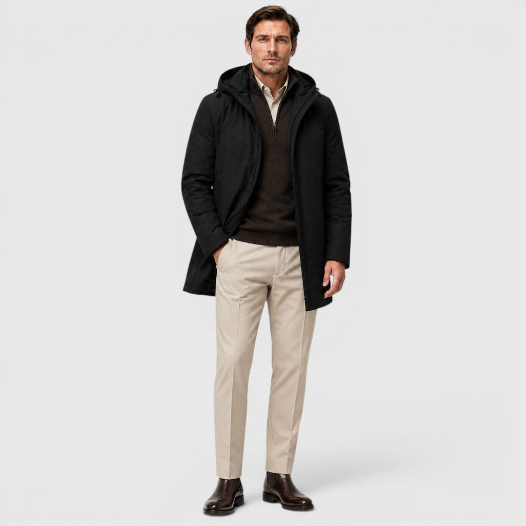Ronan | Warm Hooded Parka Jacket for Men's Cold Weather Wear