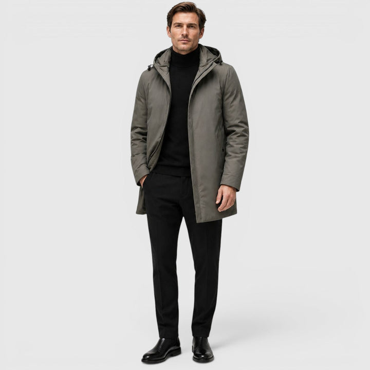 Ronan | Warm Hooded Parka Jacket for Men's Cold Weather Wear