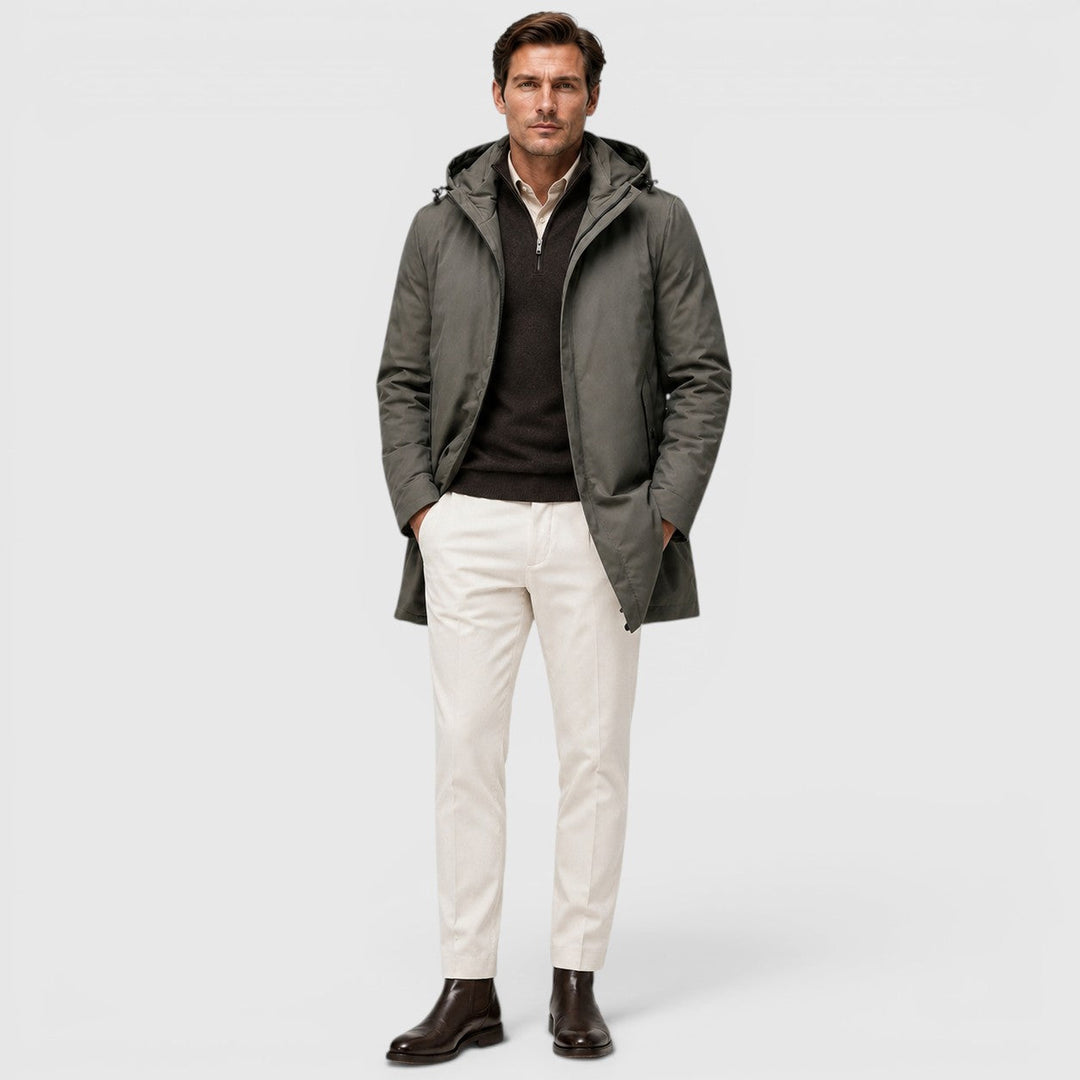 Ronan | Warm Hooded Parka Jacket for Men's Cold Weather Wear