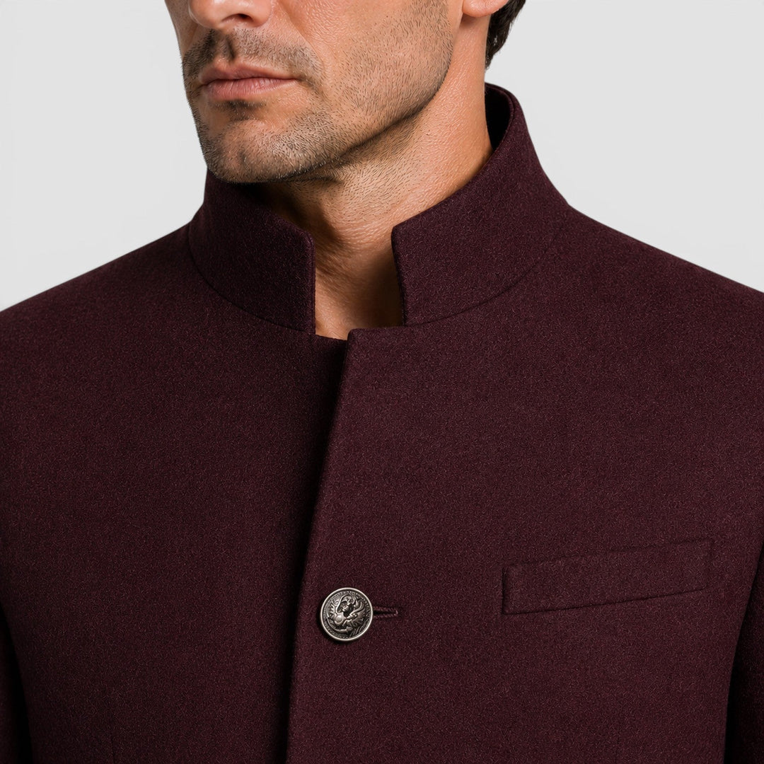 Caspian | Warm Wool Overcoat for Men's Formal Wear