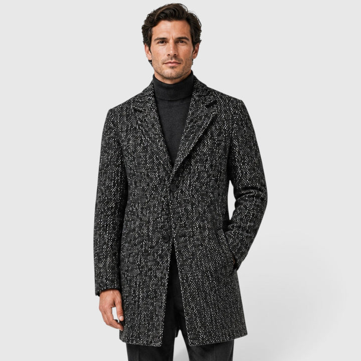 Alistair | Sharp Single-Breasted Wool Blend Overcoat