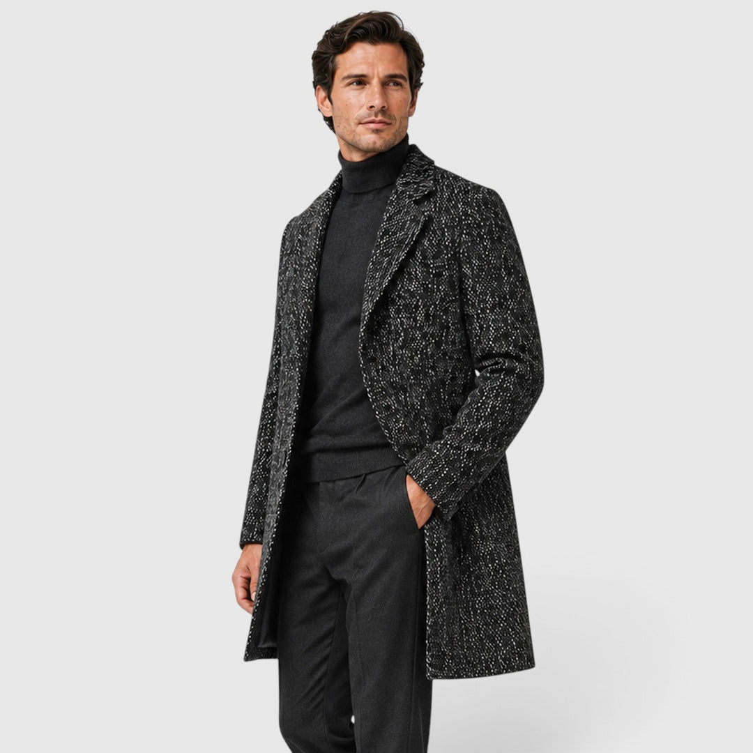 Alistair | Sharp Single-Breasted Wool Blend Overcoat