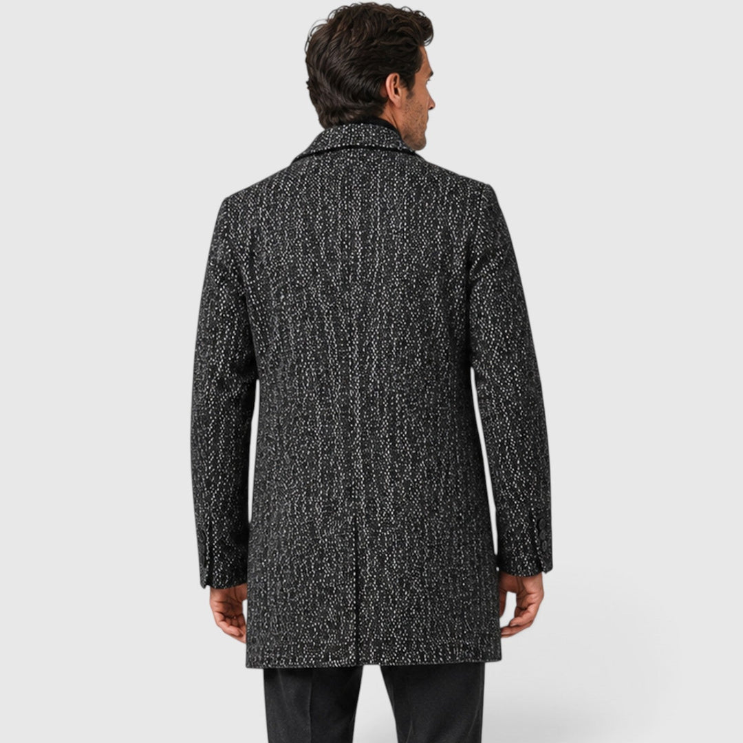 Alistair | Sharp Single-Breasted Wool Blend Overcoat