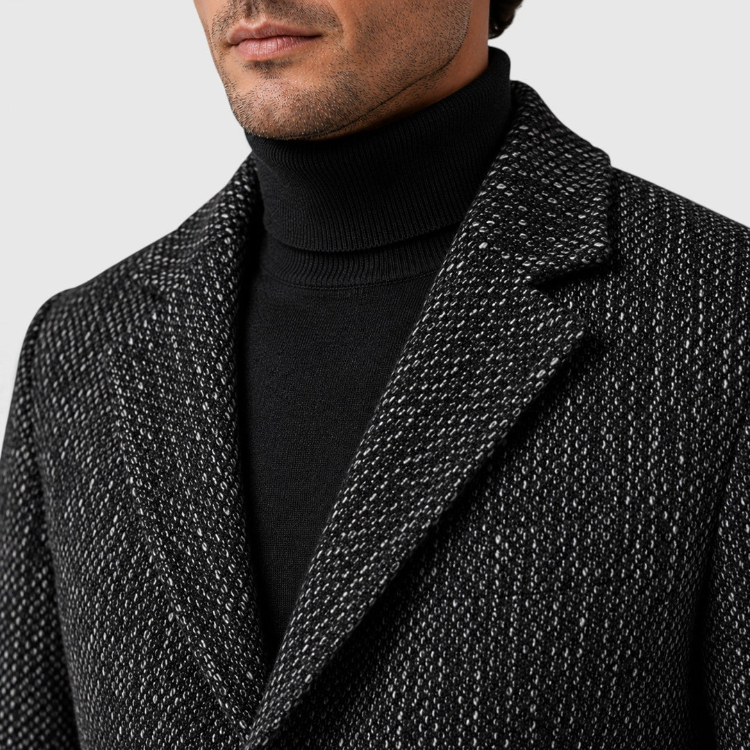 Alistair | Sharp Single-Breasted Wool Blend Overcoat
