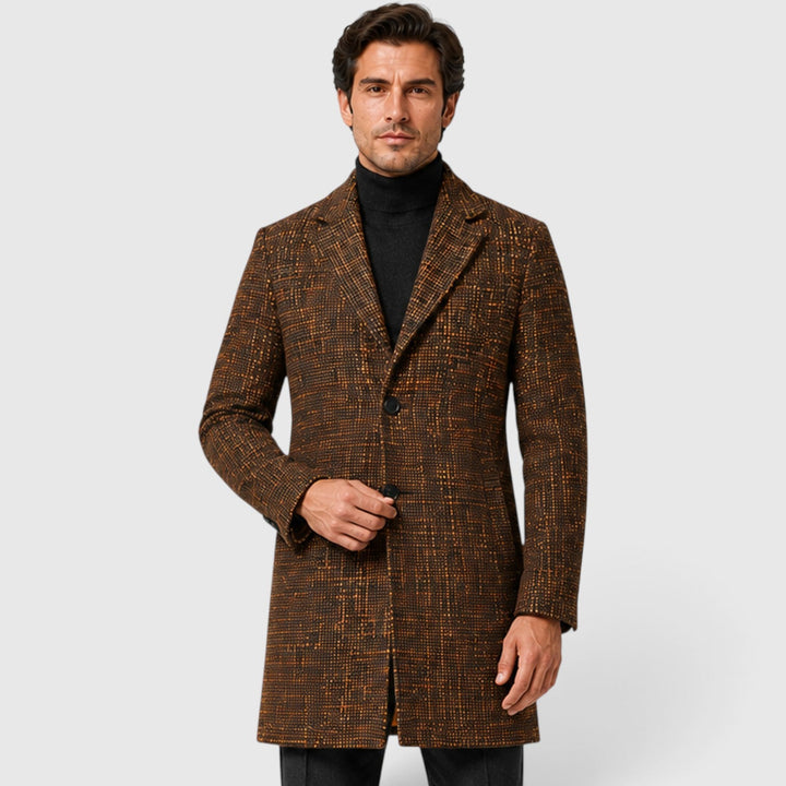 Alistair | Sharp Single-Breasted Wool Blend Overcoat