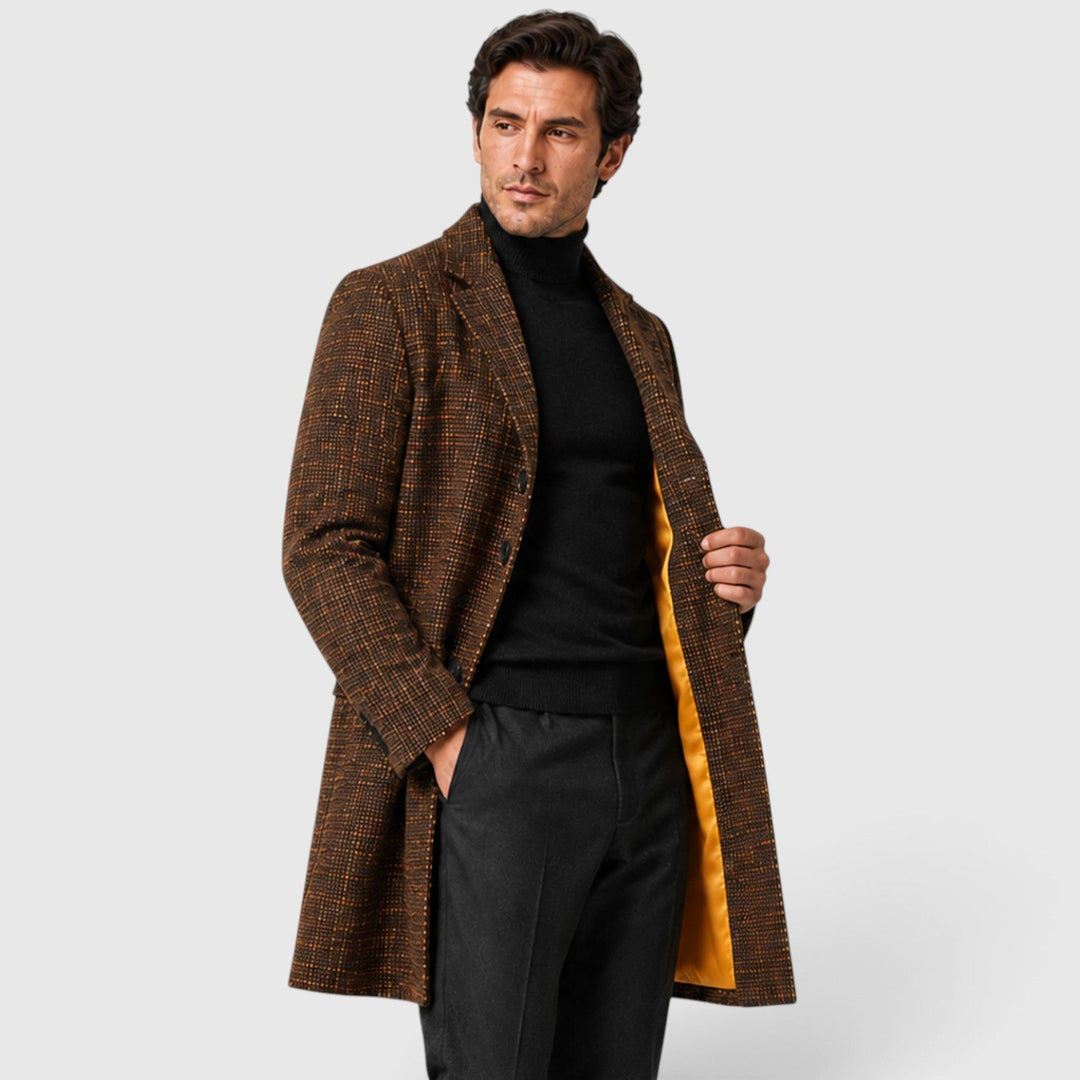 Alistair | Sharp Single-Breasted Wool Blend Overcoat