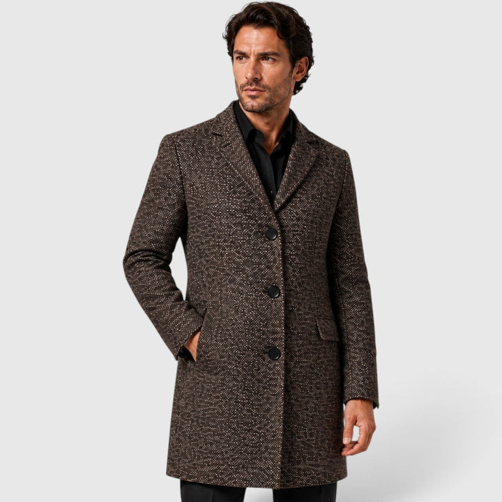 Bertram | Classic Single-Breasted Wool Long Coat