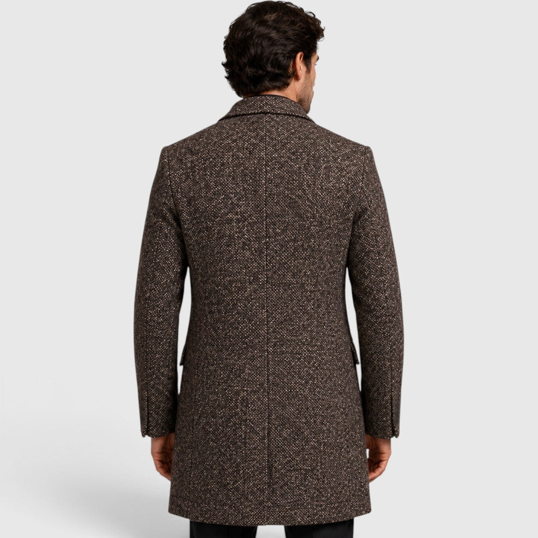 Bertram | Classic Single-Breasted Wool Long Coat