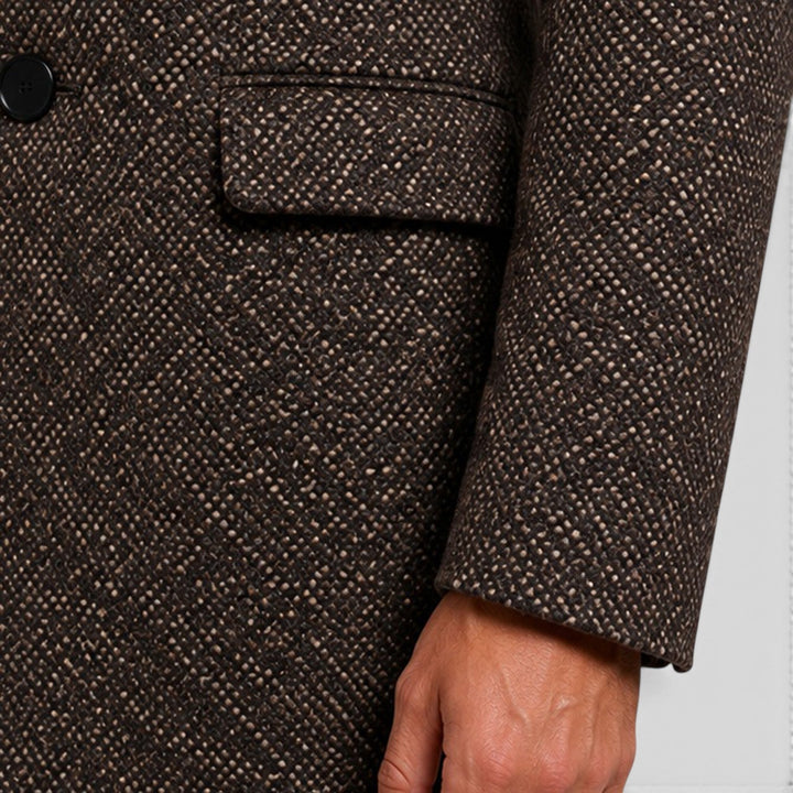 Bertram | Classic Single-Breasted Wool Long Coat