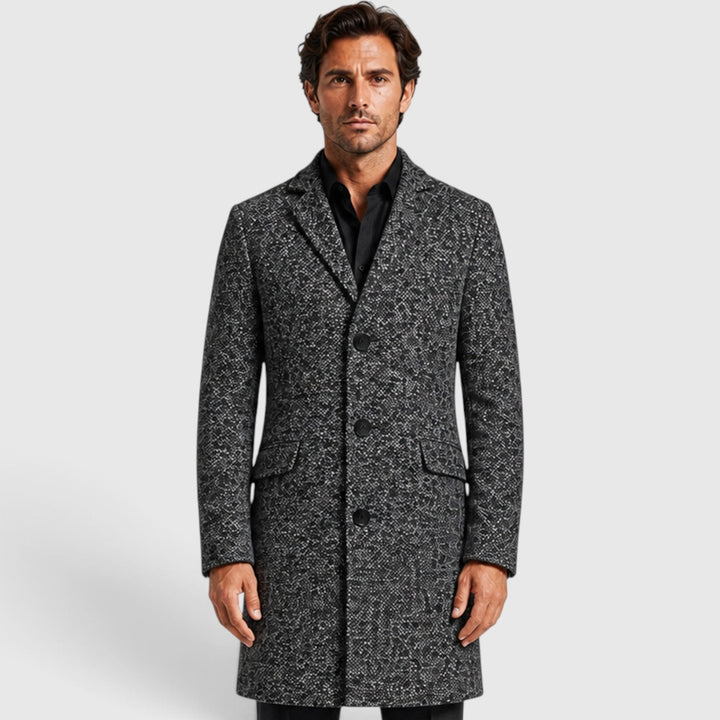 Bertram | Classic Single-Breasted Wool Long Coat