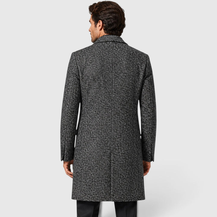 Bertram | Classic Single-Breasted Wool Long Coat