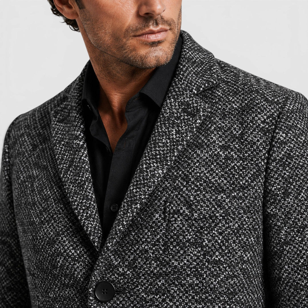 Bertram | Classic Single-Breasted Wool Long Coat
