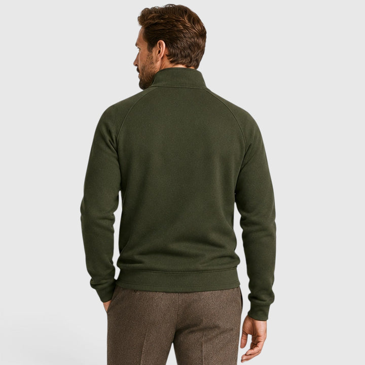 Rhett | Sleek Zip Neck Fleece Sweater for Men