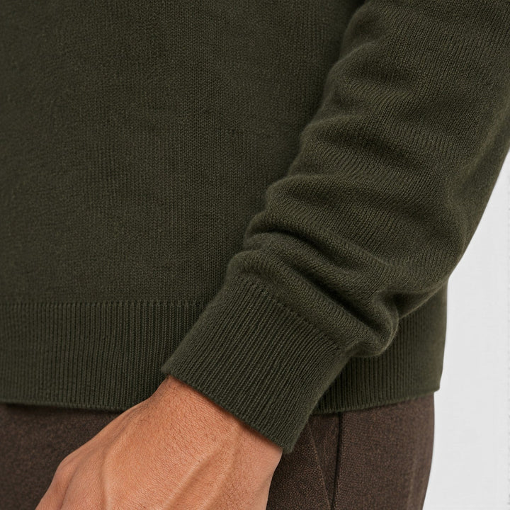 Rhett | Sleek Zip Neck Fleece Sweater for Men