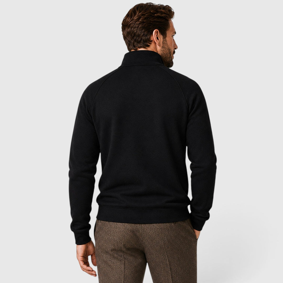 Rhett | Sleek Zip Neck Fleece Sweater for Men