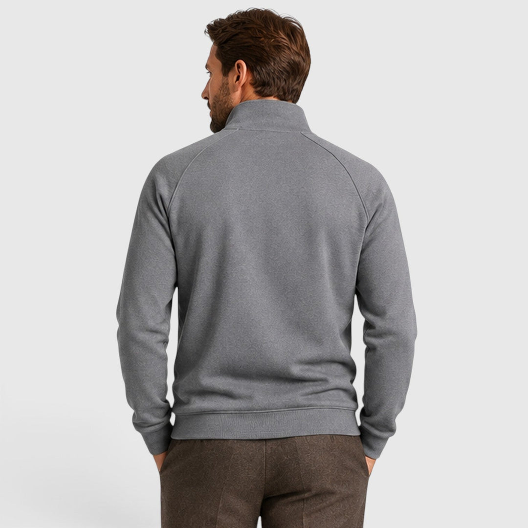 Rhett | Sleek Zip Neck Fleece Sweater for Men
