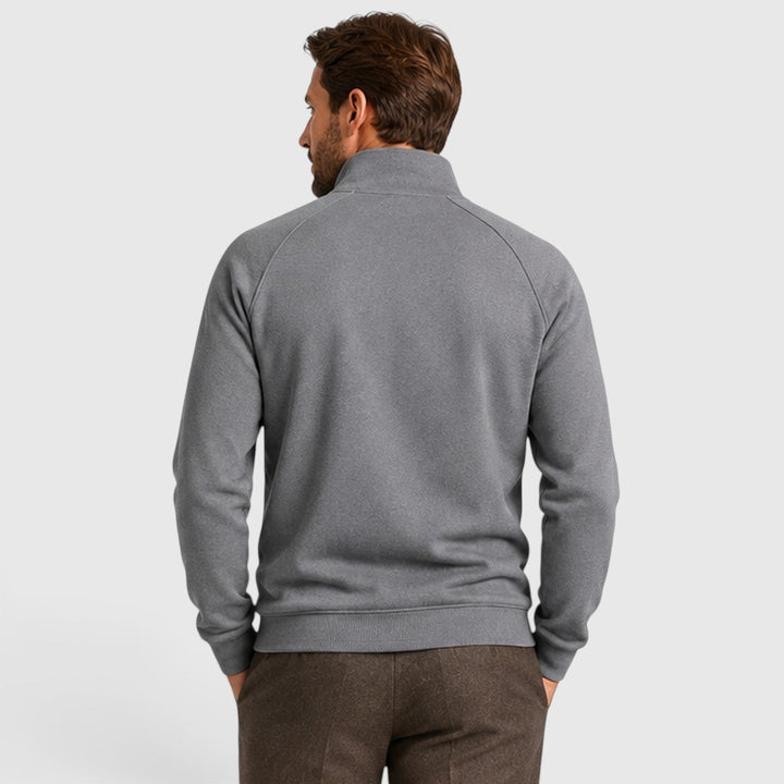 Rhett | Sleek Zip Neck Fleece Sweater for Men
