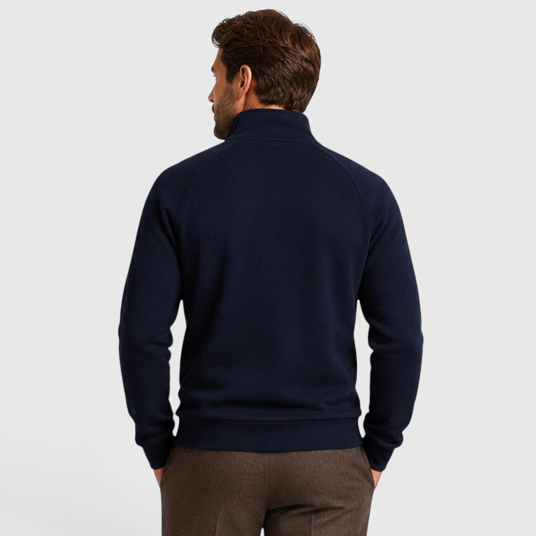 Rhett | Sleek Zip Neck Fleece Sweater for Men