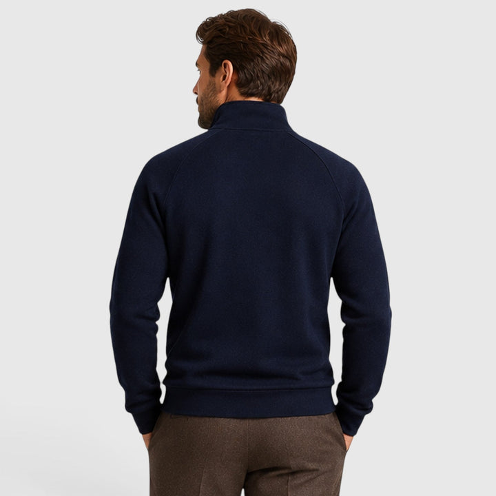 Rhett | Sleek Zip Neck Fleece Sweater for Men