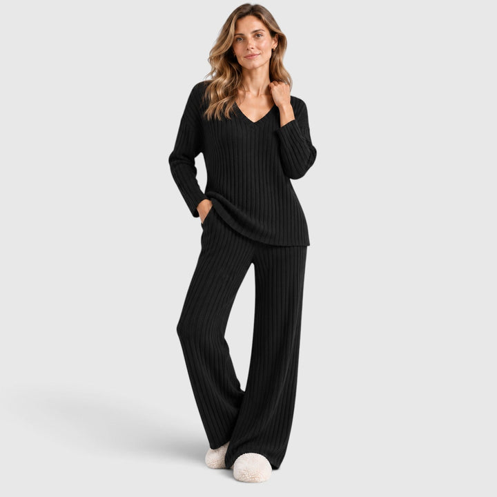 Valentina | Relaxed Ribbed Knit Loungewear Set