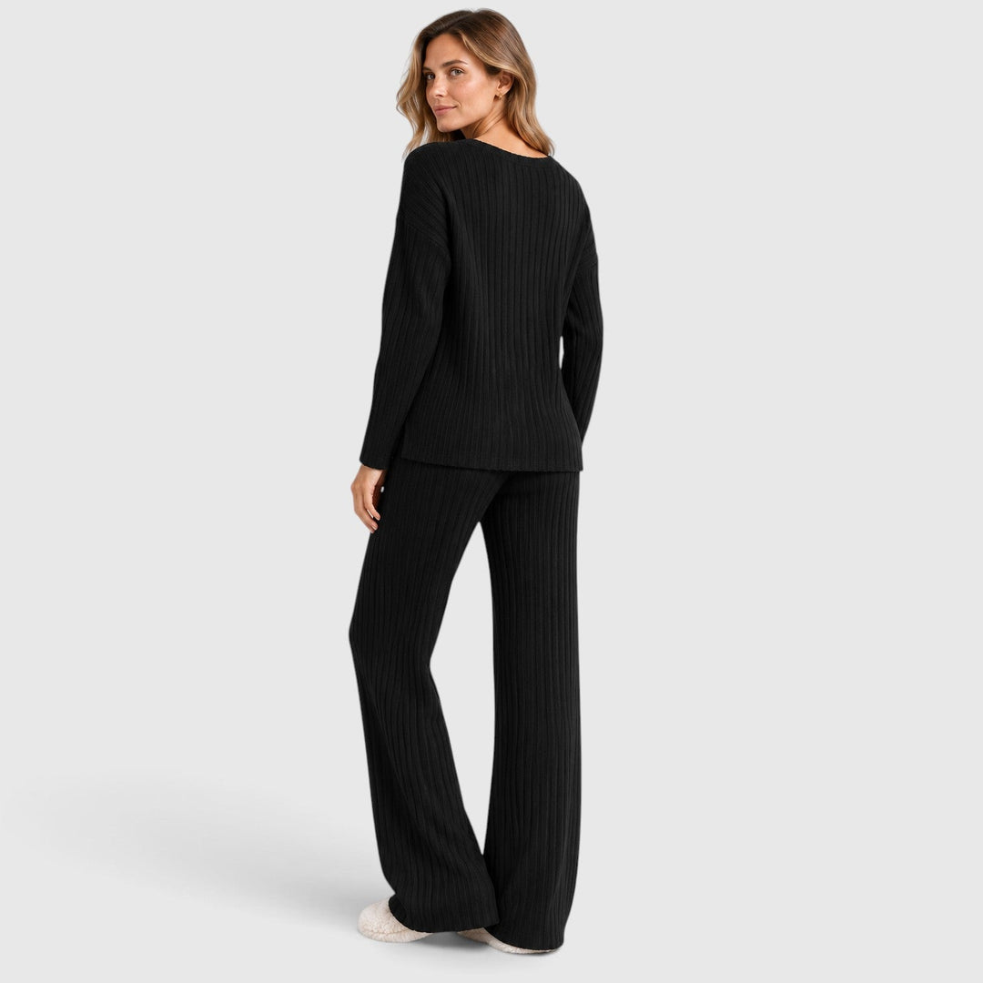 Valentina | Relaxed Ribbed Knit Loungewear Set