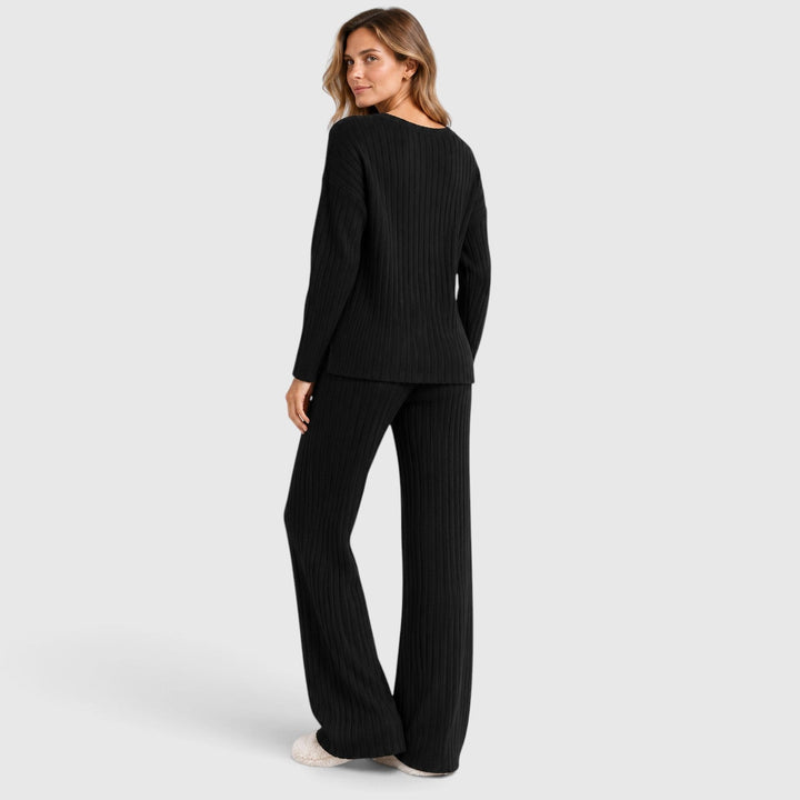 Valentina | Relaxed Ribbed Knit Loungewear Set