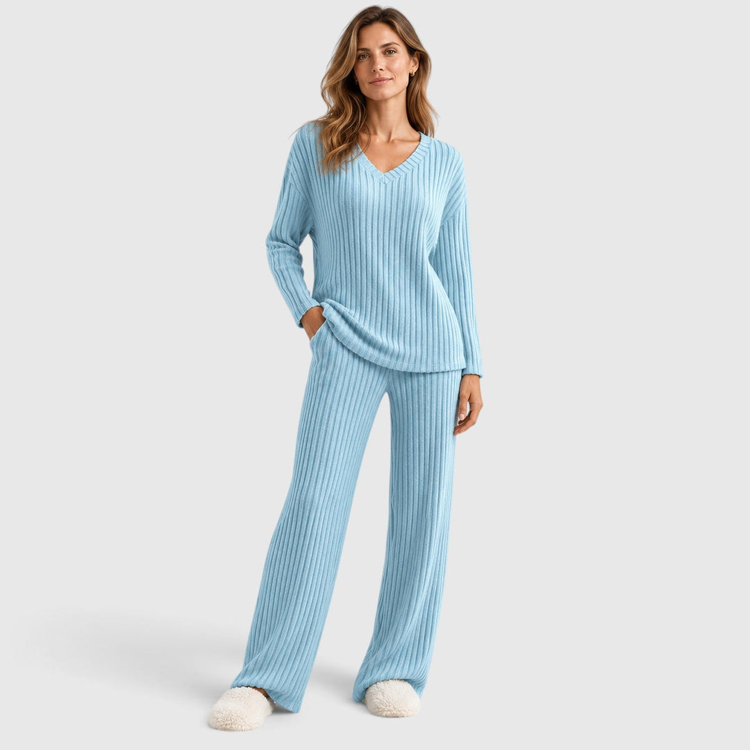 Valentina | Relaxed Ribbed Knit Loungewear Set