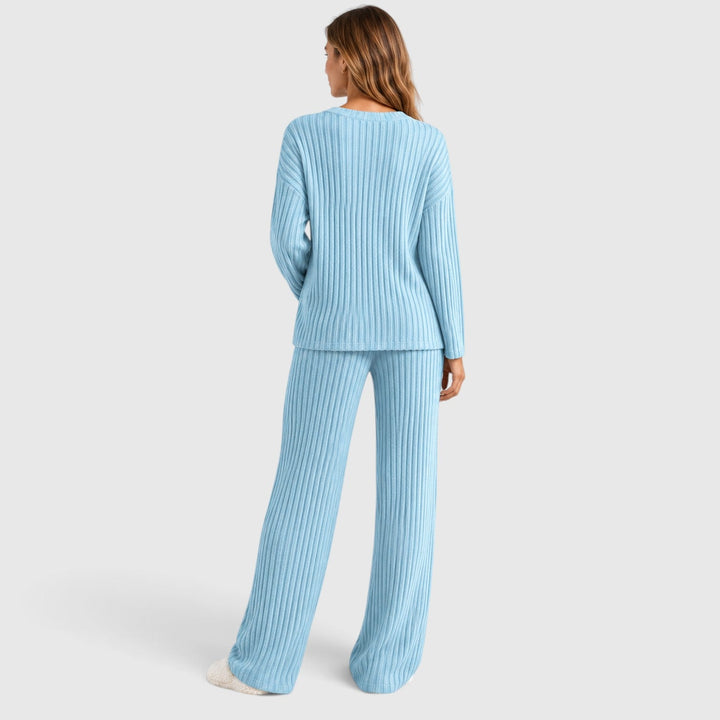 Valentina | Relaxed Ribbed Knit Loungewear Set