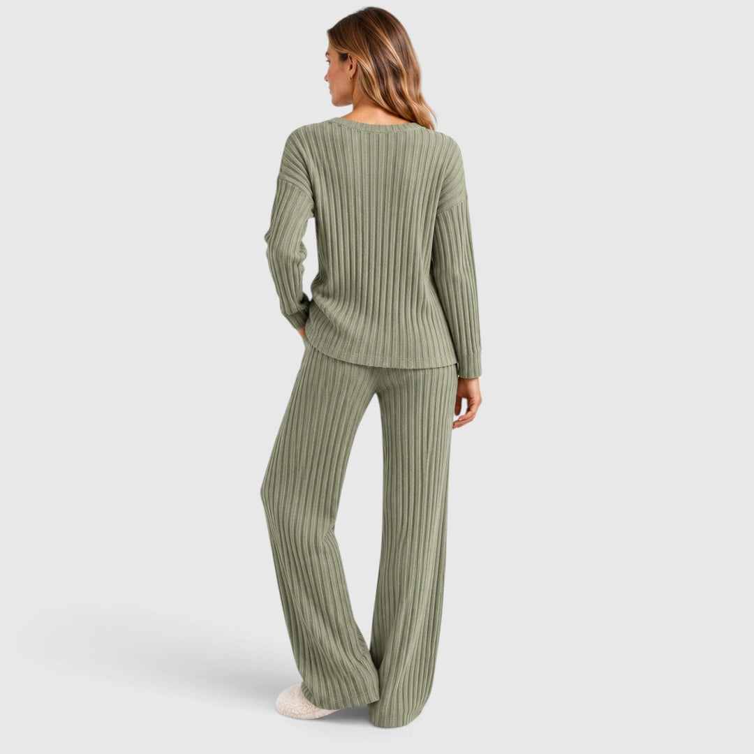 Valentina | Relaxed Ribbed Knit Loungewear Set
