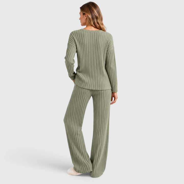 Valentina | Relaxed Ribbed Knit Loungewear Set