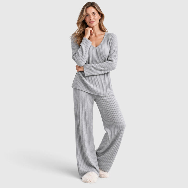 Valentina | Relaxed Ribbed Knit Loungewear Set