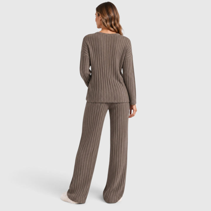 Valentina | Relaxed Ribbed Knit Loungewear Set