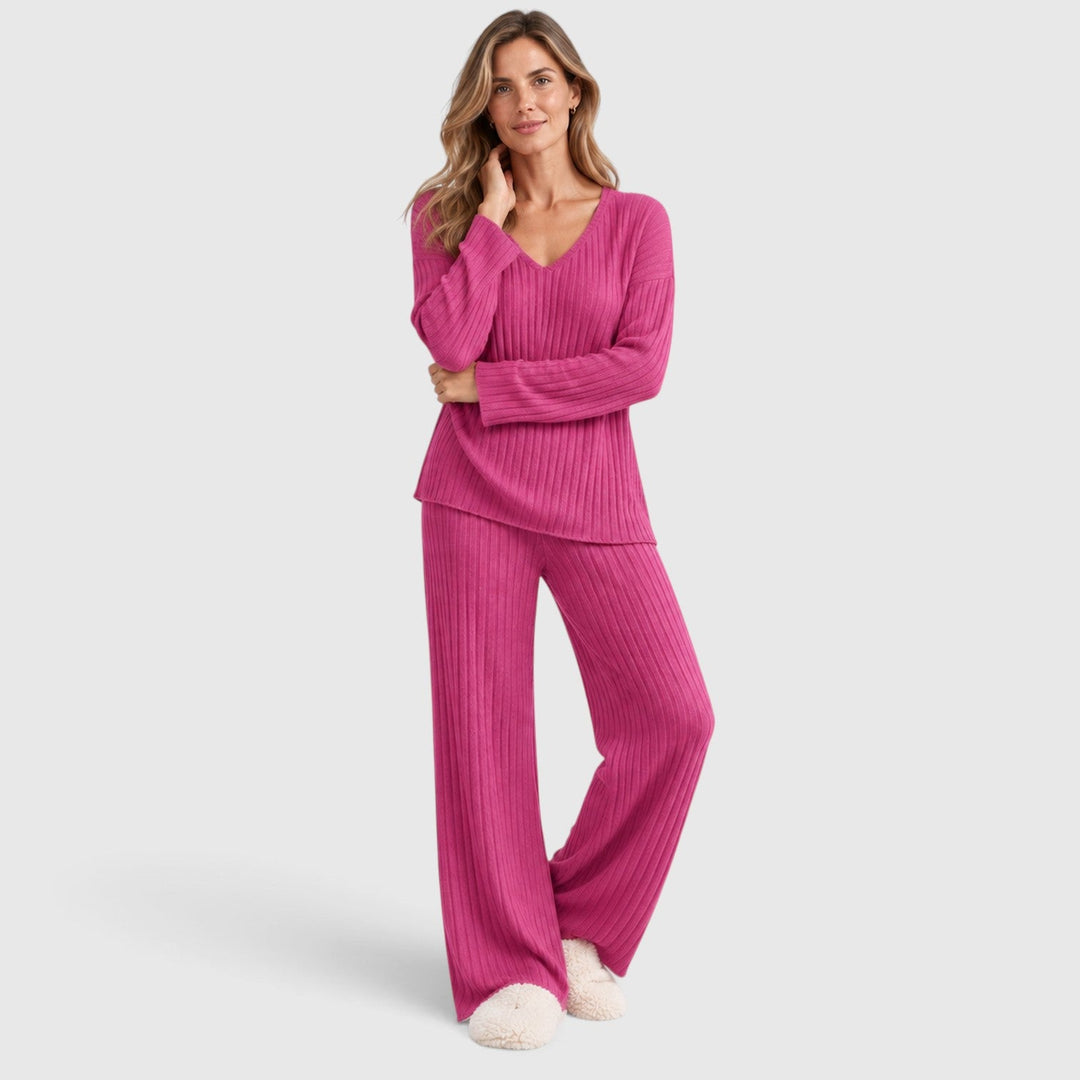 Valentina | Relaxed Ribbed Knit Loungewear Set