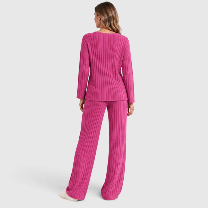 Valentina | Relaxed Ribbed Knit Loungewear Set