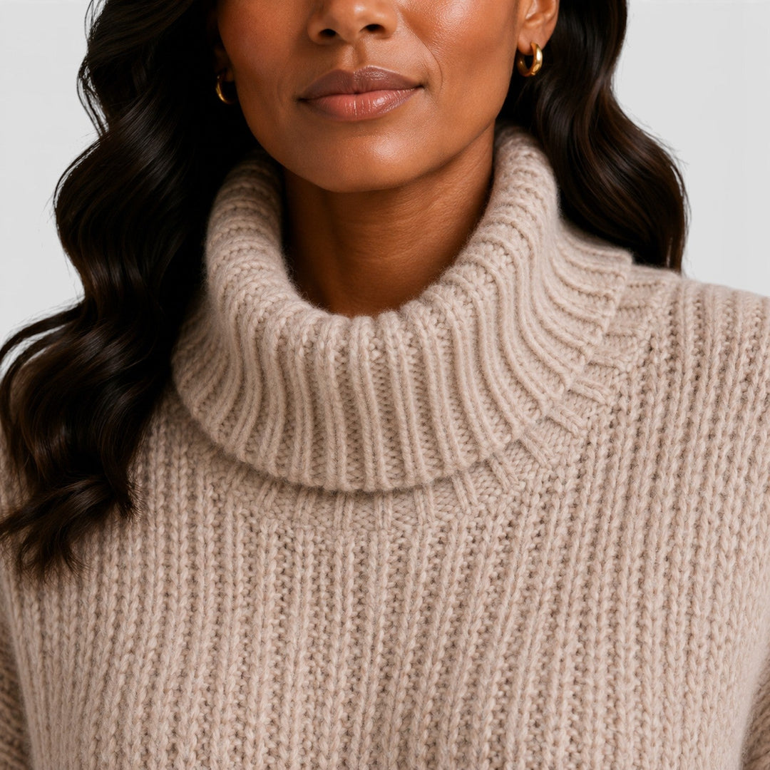 Grace | Warm Turtleneck Chunky Knit Jumper