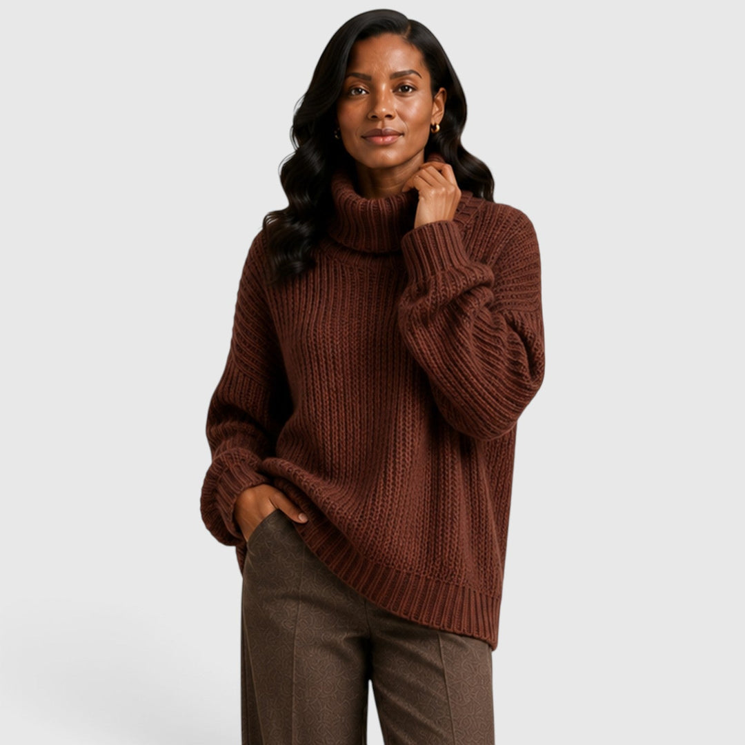 Grace | Warm Turtleneck Chunky Knit Jumper