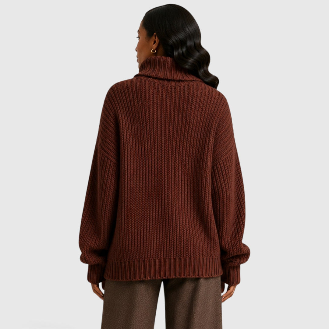 Grace | Warm Turtleneck Chunky Knit Jumper