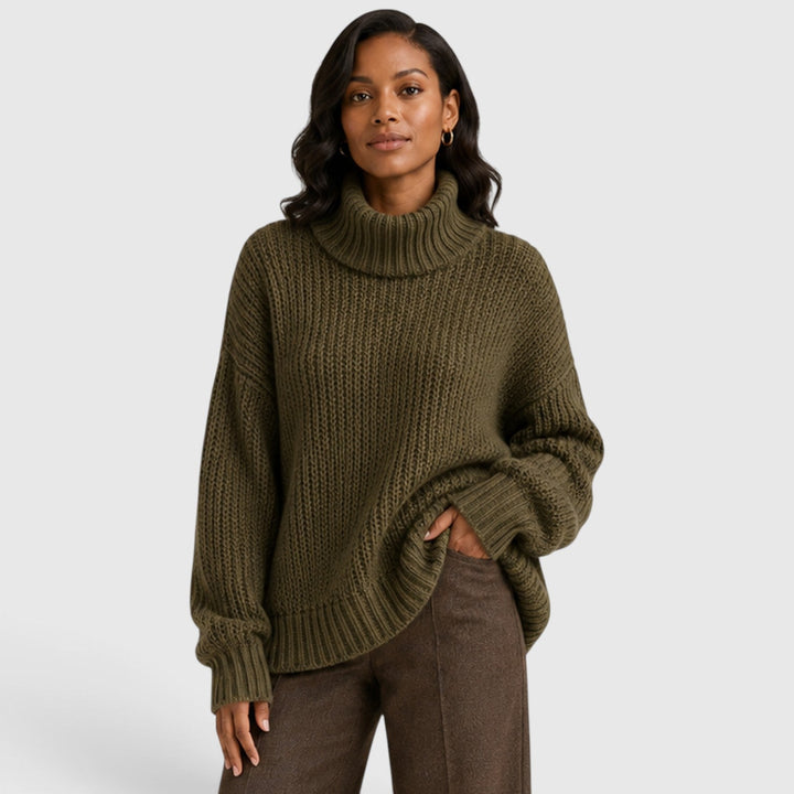 Grace | Warm Turtleneck Chunky Knit Jumper