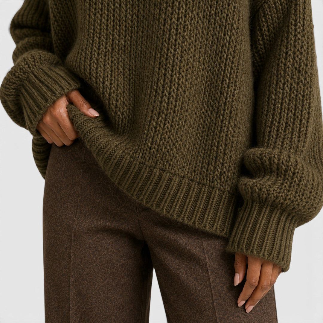 Grace | Warm Turtleneck Chunky Knit Jumper