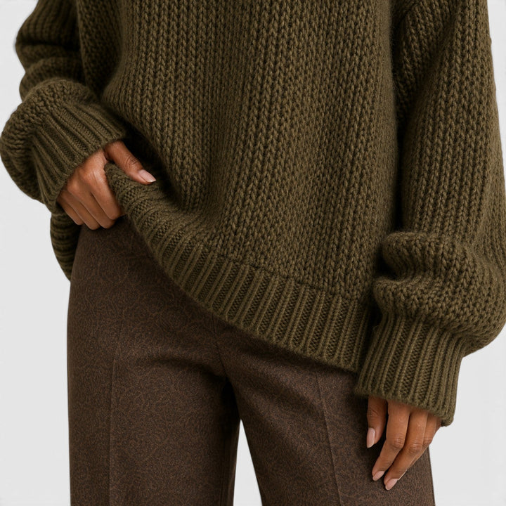 Grace | Warm Turtleneck Chunky Knit Jumper